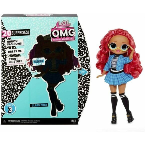 LOL Surprise OMG Class Prez Fashion Doll 20 Surprises - Picture 1 of 8
